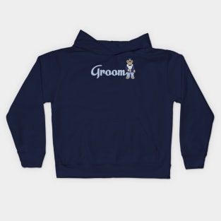 Teddy Bear Wedding - Groom Kids Hoodie